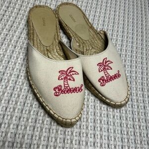 Ganni Embroidered slip on espadrilles size 36